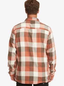 Quiksilver Motherfly Long Sleeve Shirt Major Brown Motherfly Flash Sale