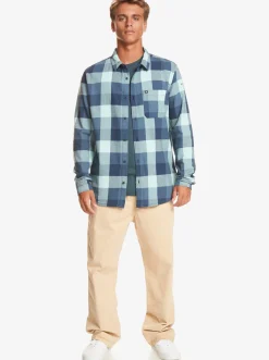 Quiksilver Motherfly Long Sleeve Shirt Pastel Turquoise Motherfly Store