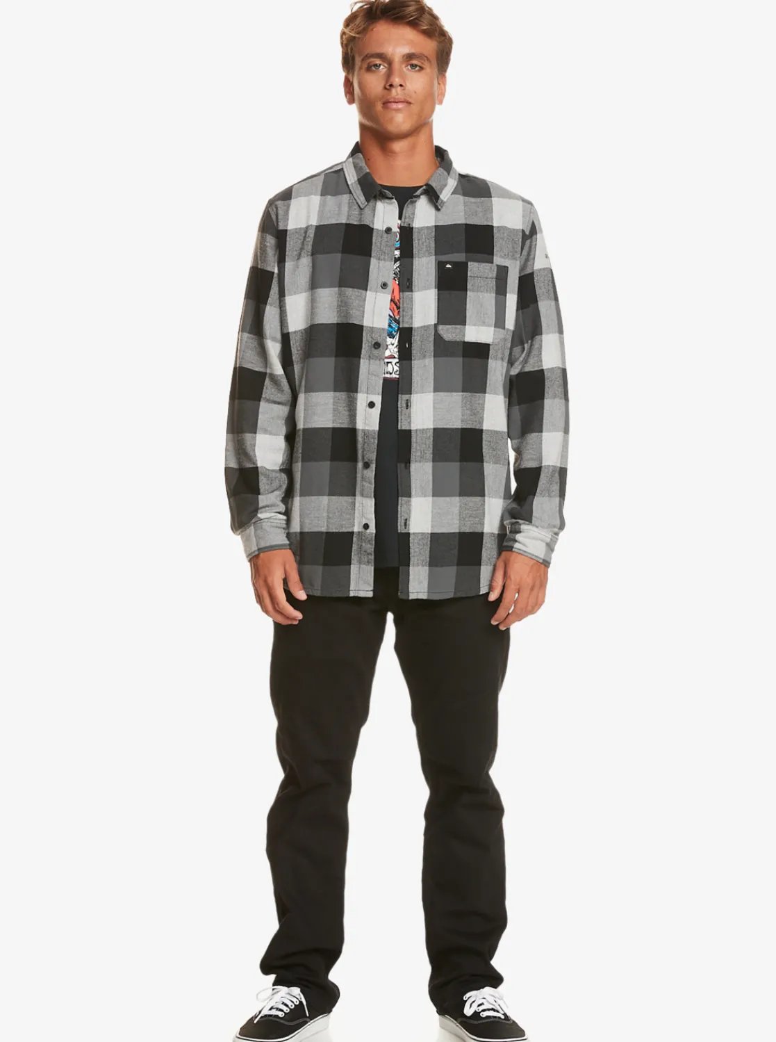 Quiksilver Motherfly Long Sleeve Shirt Lgh Motherfly Fashion