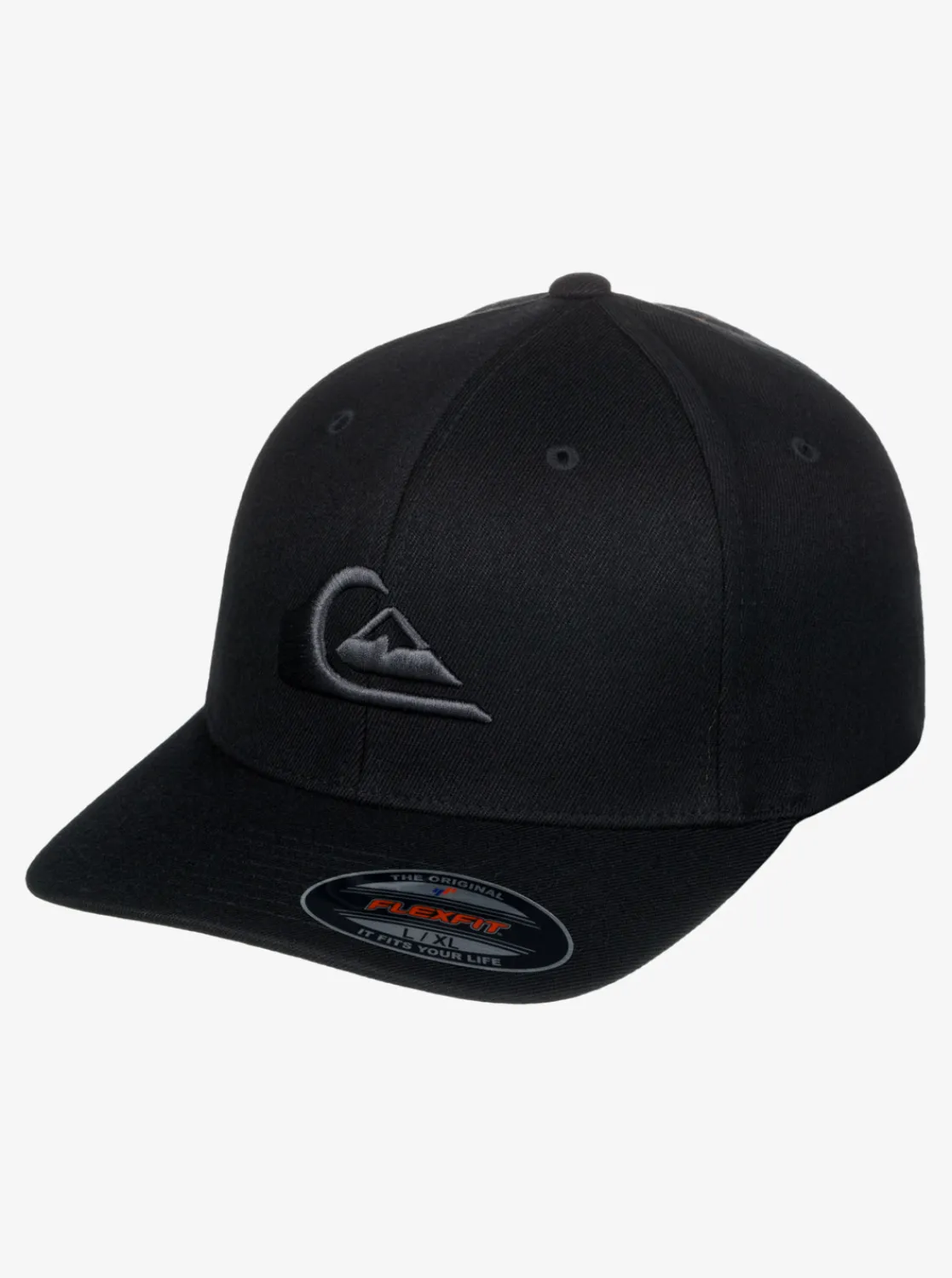 Quiksilver Mountain And Wave Flexfit Hat Black/Black Clearance