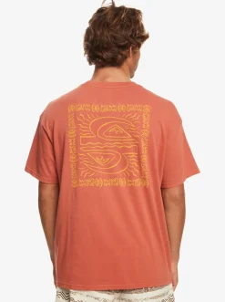 Quiksilver Natural Vibe T-Shirt Baked Clay Hot