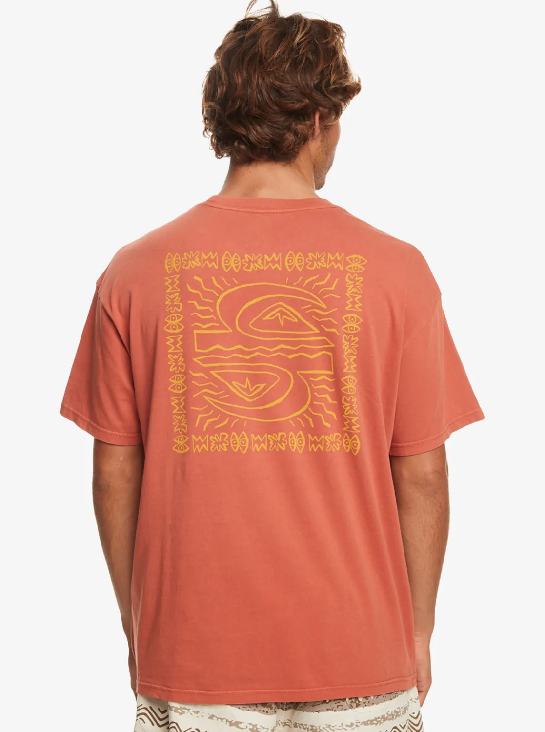 Quiksilver Natural Vibe T-Shirt Baked Clay Hot