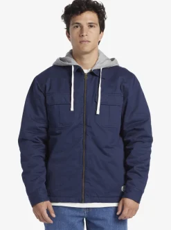 Quiksilver New Aitor Hooded Jacket Naval Academy Hot