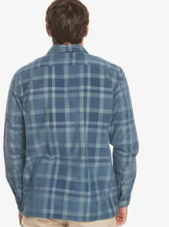 Quiksilver Oakenhead Long Sleeve Shirt Iceberg Green Oakenhead Fashion