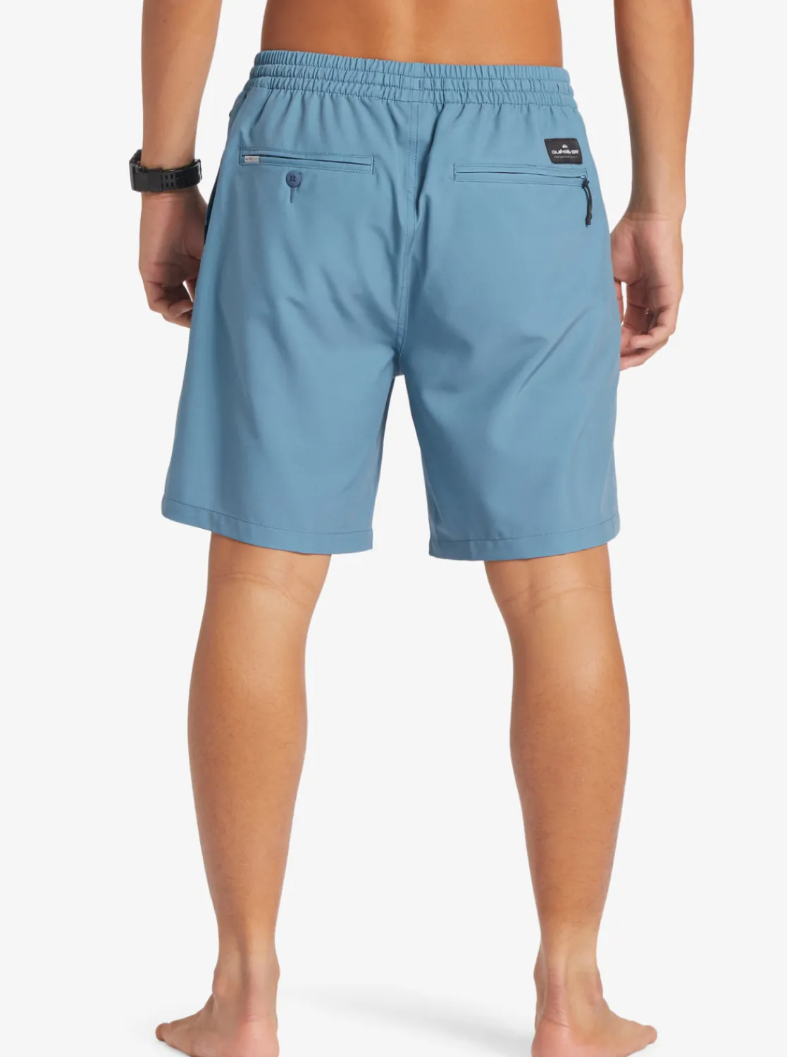 Quiksilver Ocean Elastic Waist 18" Amphibian Shorts Aegean Blue Cheap