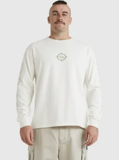 Quiksilver Off Grid Long Sleeve T-Shirt Snow White Best Sale