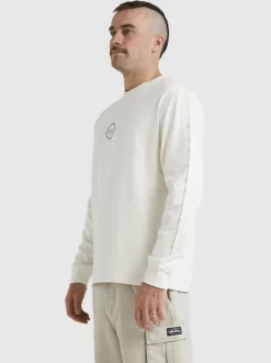 Quiksilver Off Grid Long Sleeve T-Shirt Snow White Best Sale