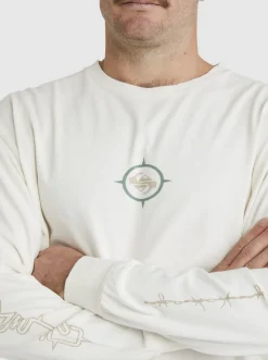 Quiksilver Off Grid Long Sleeve T-Shirt Snow White Best Sale