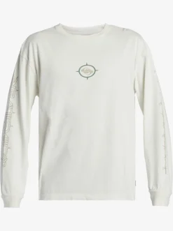 Quiksilver Off Grid Long Sleeve T-Shirt Snow White Best Sale