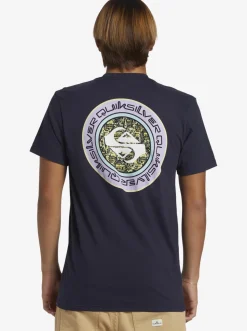 Quiksilver Omni Circle T-Shirt Navy Blazer Flash Sale