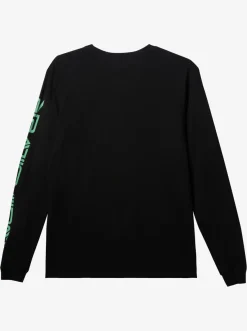 Quiksilver Omni Logo Long Sleeve T-Shirt Black Discount