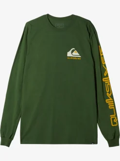Quiksilver Omni Logo Long Sleeve T-Shirt Greener Pastures Fashion