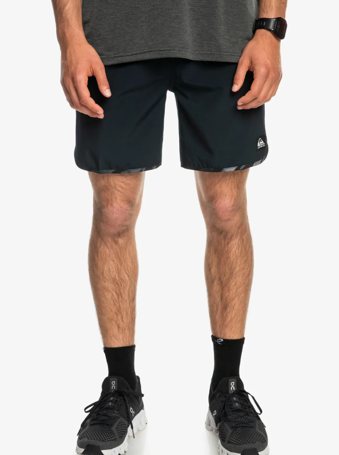 Quiksilver Omni Scallop 17" Amphibian Boardshorts Black Best