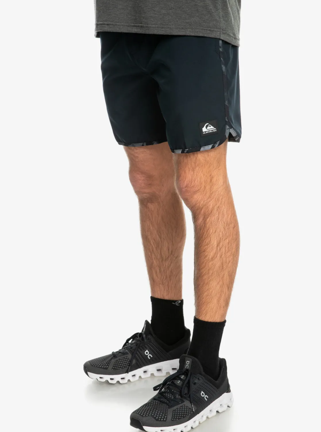 Quiksilver Omni Scallop 17" Amphibian Boardshorts Black Best