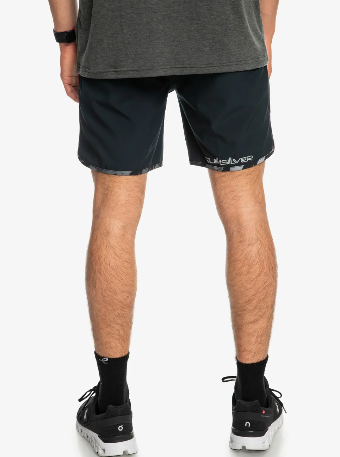 Quiksilver Omni Scallop 17" Amphibian Boardshorts Black Best