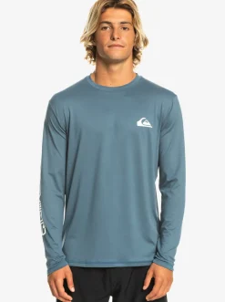 Quiksilver Omni Session Long Sleeve Upf 50 Surf T-Shirt Bering Sea Cheap