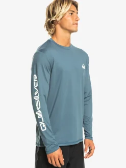 Quiksilver Omni Session Long Sleeve Upf 50 Surf T-Shirt Bering Sea Cheap