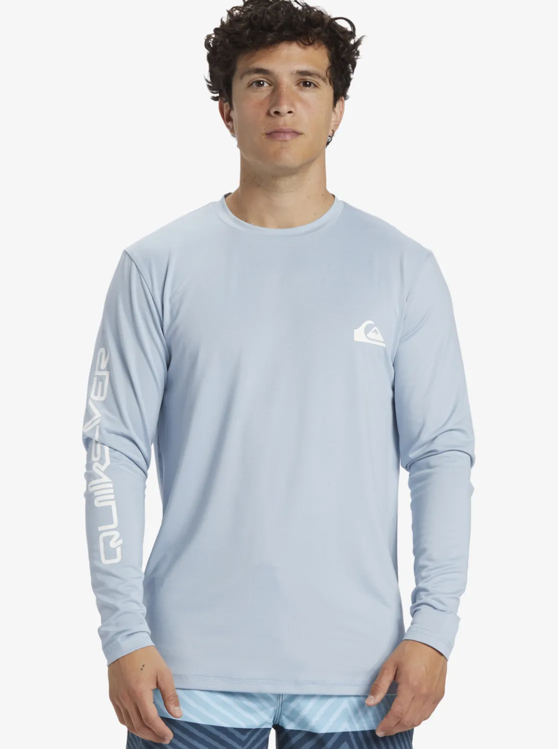 Quiksilver Omni Session Long Sleeve Upf 50 Surf T-Shirt Celestial Blue Fashion