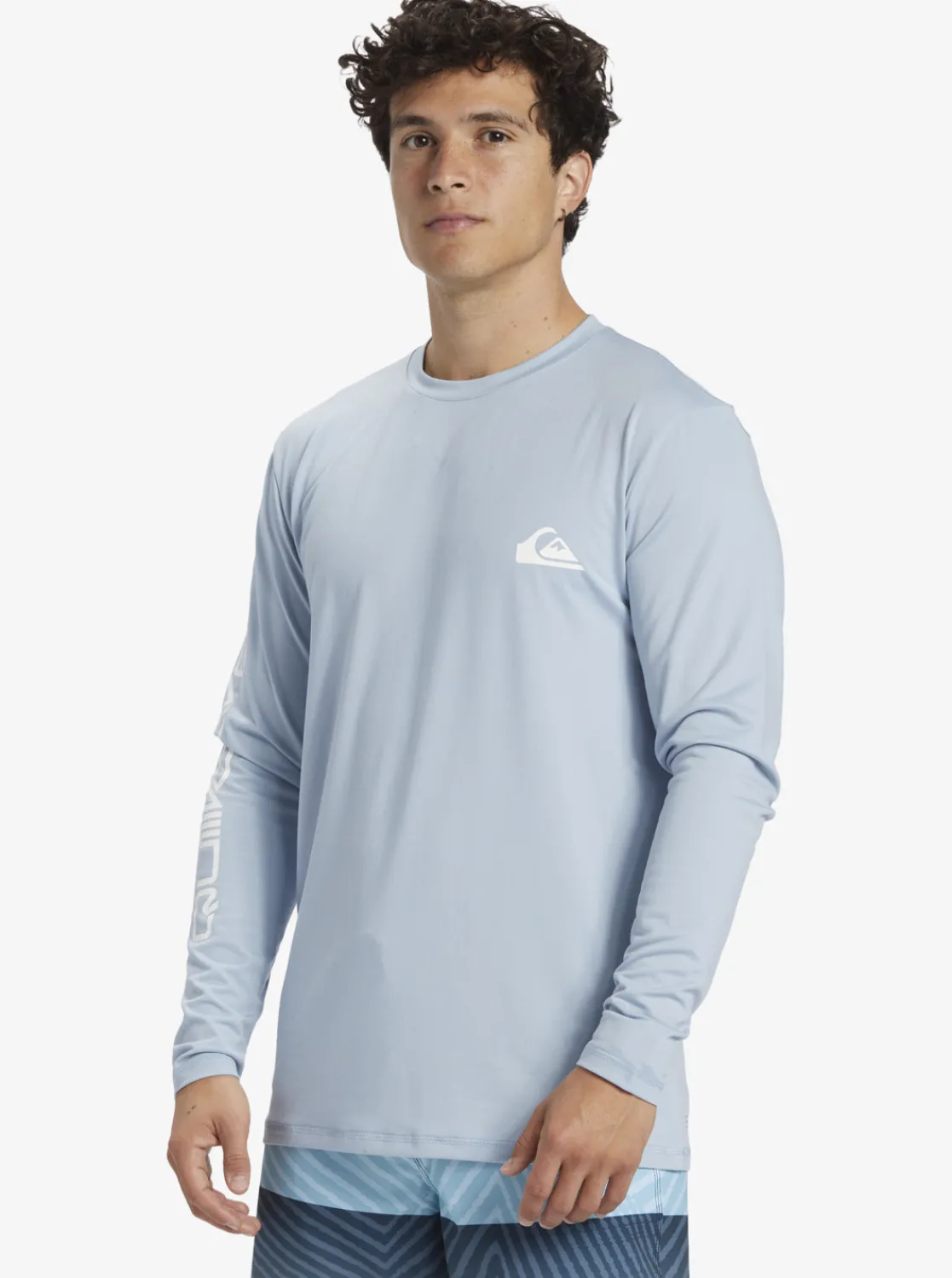 Quiksilver Omni Session Long Sleeve Upf 50 Surf T-Shirt Celestial Blue Fashion