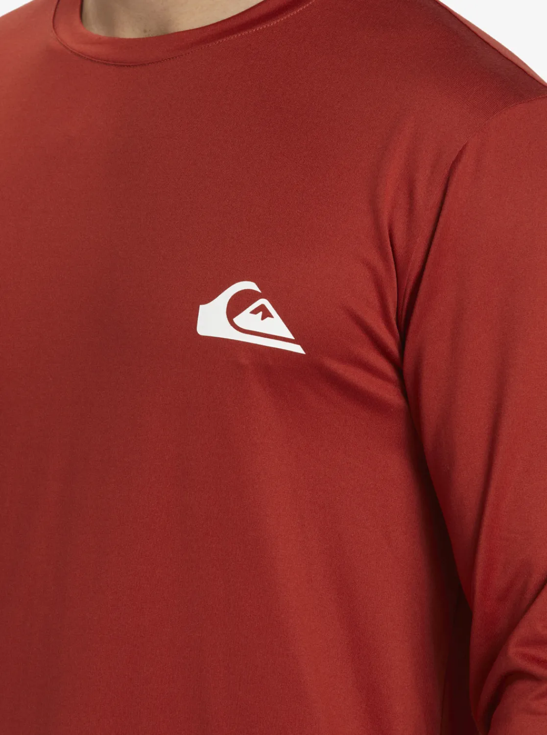 Quiksilver Omni Session Long Sleeve Upf 50 Surf T-Shirt Red Ochre Shop