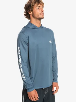 Quiksilver Omni Session Upf 50 Long Sleeve Surf Tee Bering Sea New
