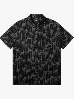Quiksilver Painted Palm Short Sleeve Shirt Laurel Wreath Painted Palms Best Sale