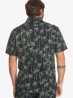Quiksilver Painted Palm Short Sleeve Shirt Laurel Wreath Painted Palms Best Sale