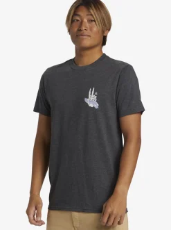 Quiksilver Peace Out T-Shirt Charcoal Heather Online