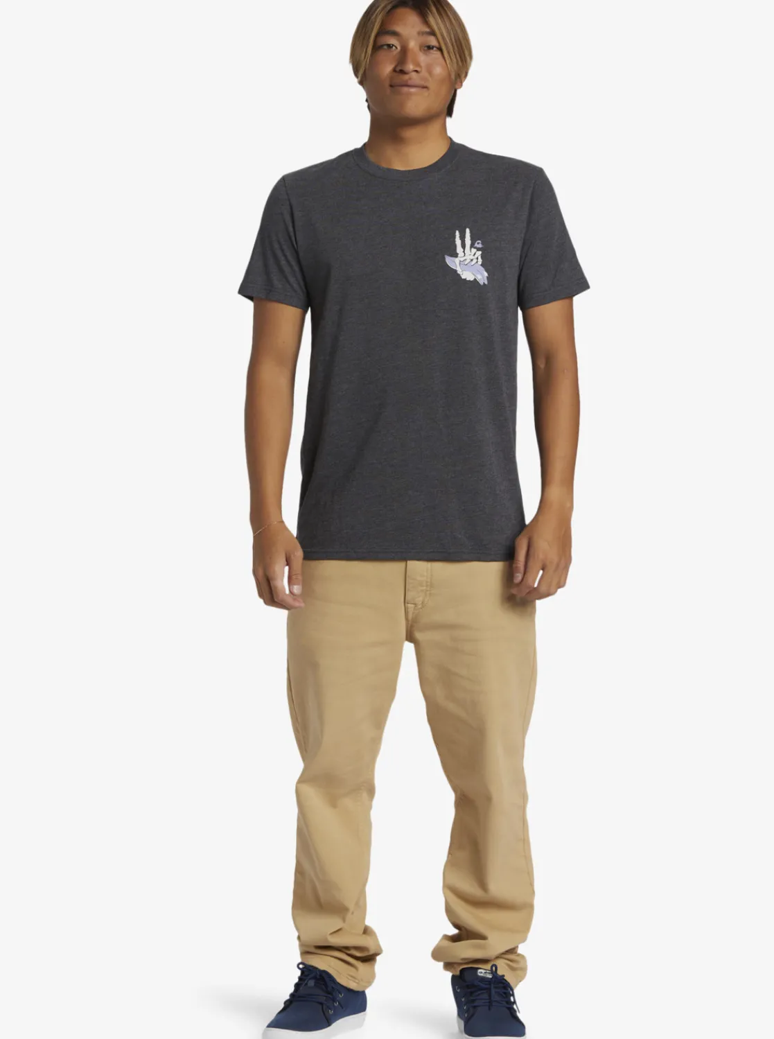 Quiksilver Peace Out T-Shirt Charcoal Heather Online