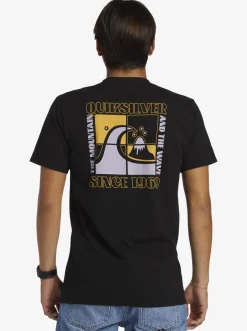 Quiksilver Quik Blocks T-Shirt Black Clearance