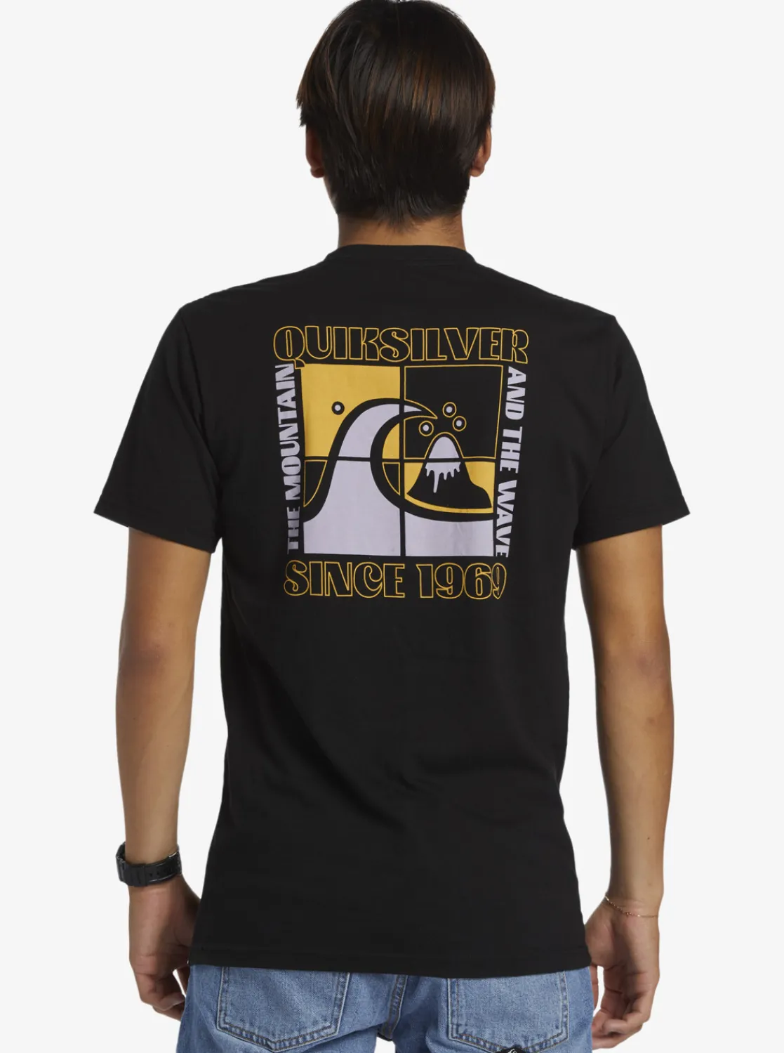 Quiksilver Quik Blocks T-Shirt Black Clearance