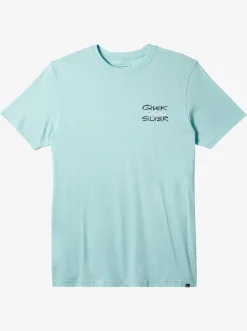 Quiksilver Quik Frame T-Shirt Pastel Turquoise New