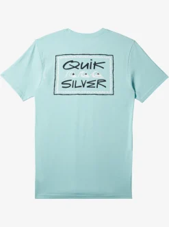 Quiksilver Quik Frame T-Shirt Pastel Turquoise New