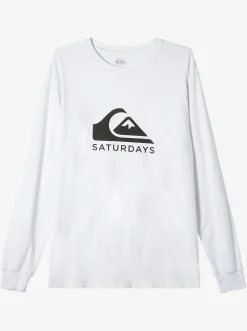 Quiksilver X Saturdays Nyc Graphic Long Sleeve T-Shirt White Store