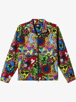 Quiksilver X Saturdays Nyc Cotton Zip-Up Jacket Black New