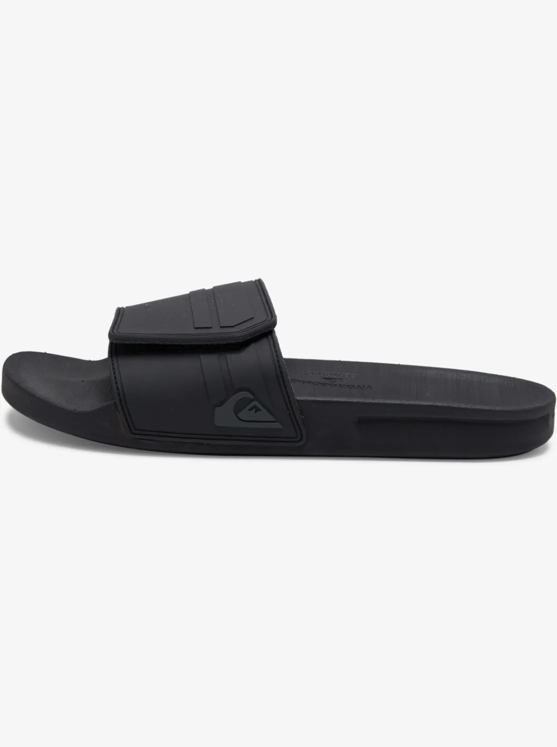 Quiksilver Rivi Adjustable Slides Black/Grey/Black Shop
