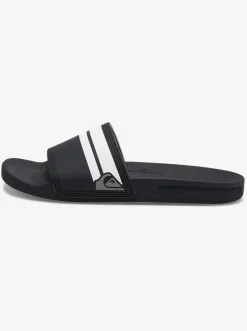 Quiksilver Rivi Slides Black/Black/White Cheap