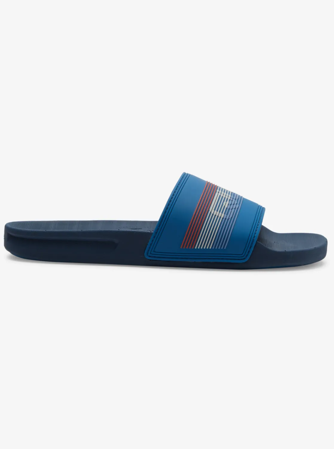 Quiksilver Rivi Wordmark Slides Blue 6 Shop