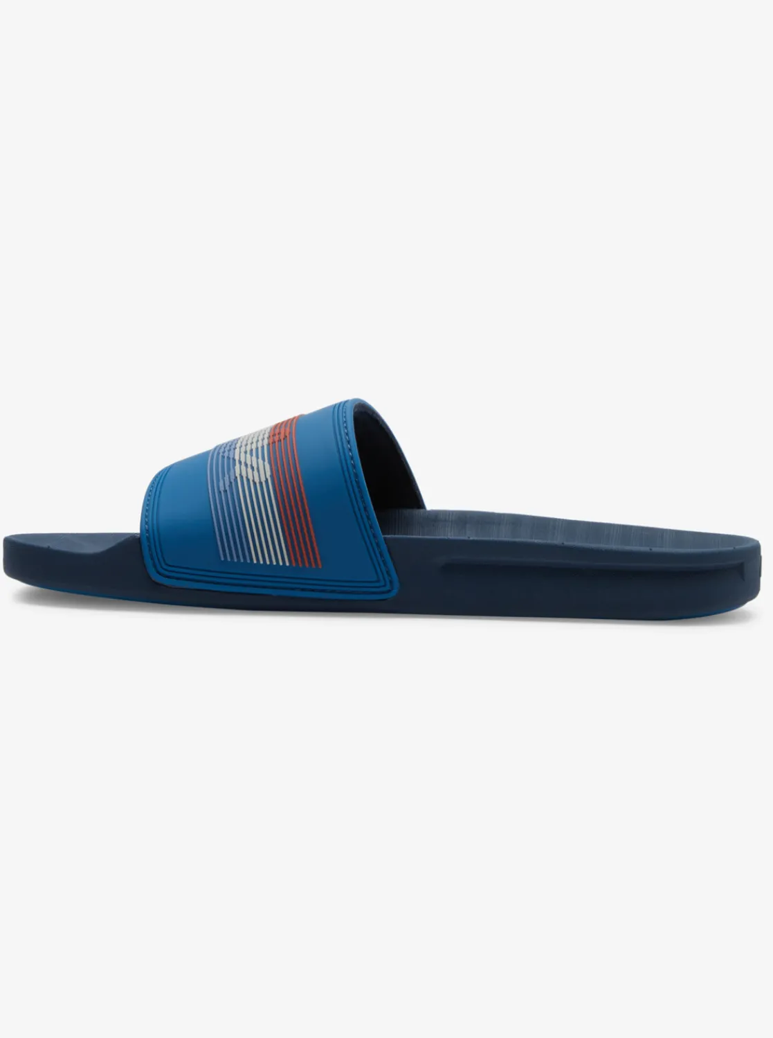 Quiksilver Rivi Wordmark Slides Blue 6 Shop