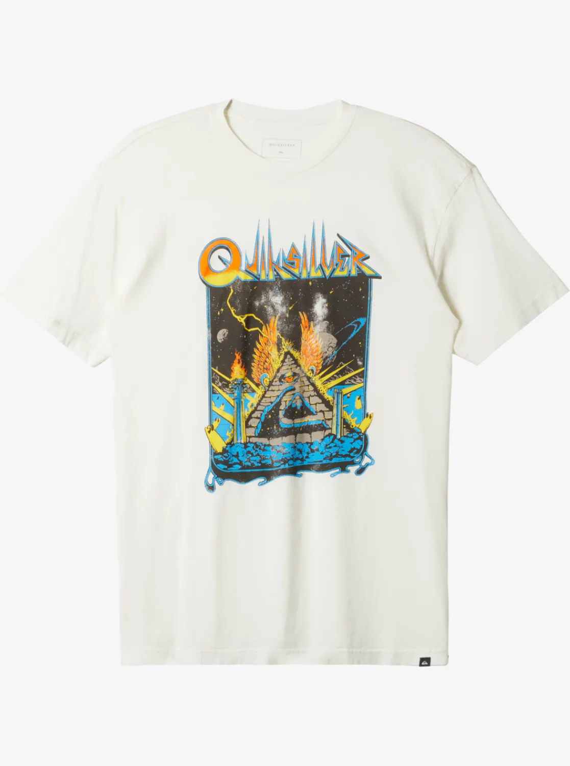Quiksilver Rockin T-Shirt Antique White Flash Sale