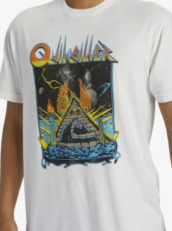 Quiksilver Rockin T-Shirt Antique White Flash Sale