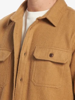 Quiksilver Salterhill Long Sleeve Shirt Bone Brown Best