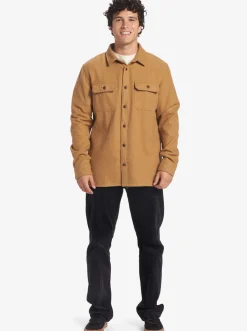 Quiksilver Salterhill Long Sleeve Shirt Bone Brown Best