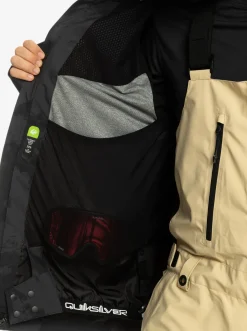 Quiksilver Sammy Carlson Stretch Quest Technical Snow Jacket Tie Dye True Black Outlet