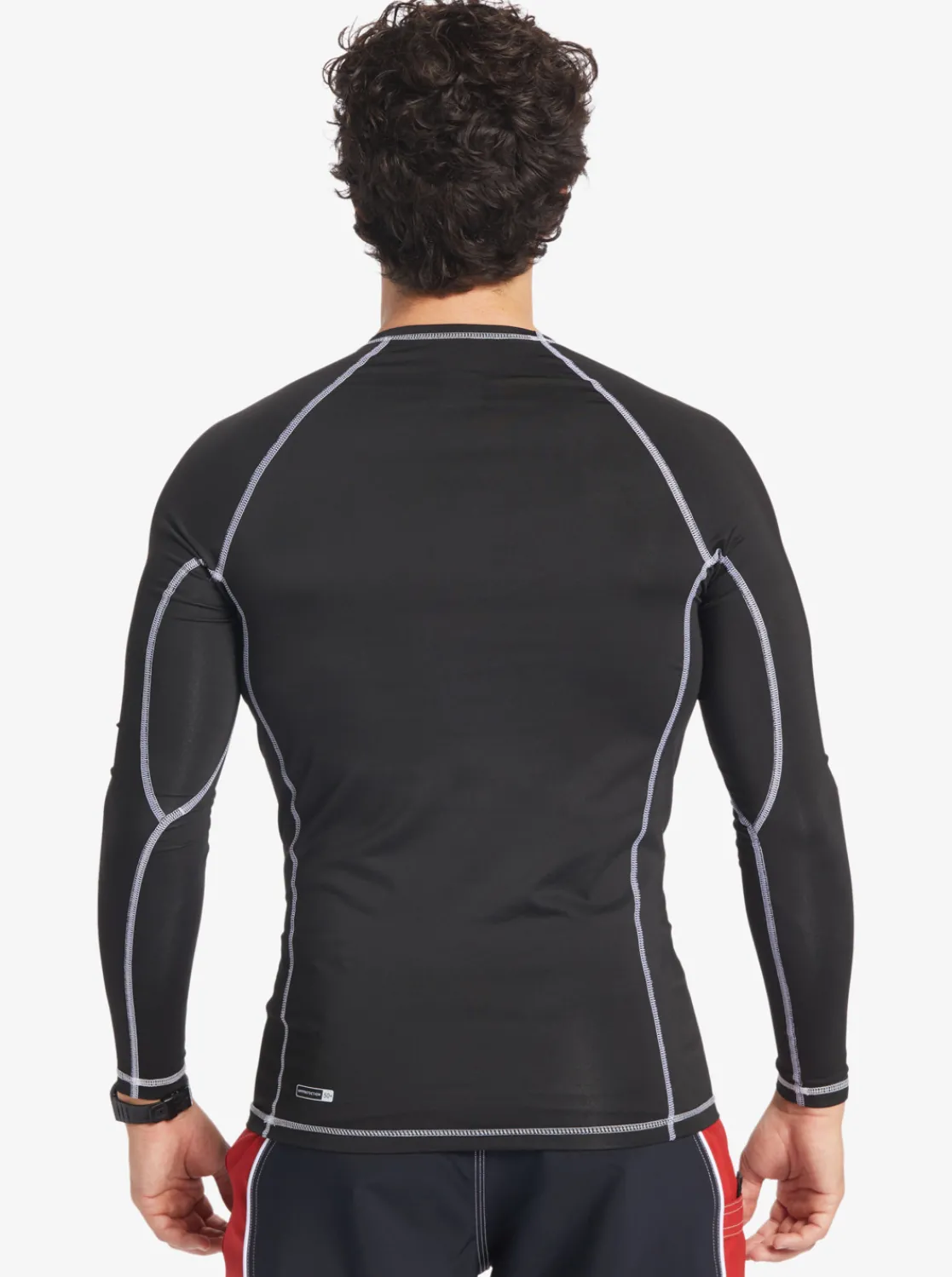 Quiksilver Saturn Protection Long Sleeve Upf 50 Rashguard For Men Black Fashion