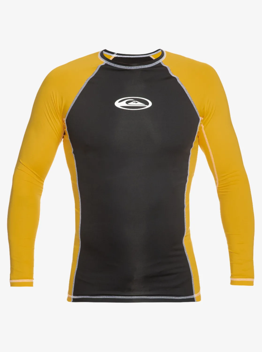 Quiksilver Saturn Protection Long Sleeve Upf 50 Rashguard For Men Yolk Yellow Shop