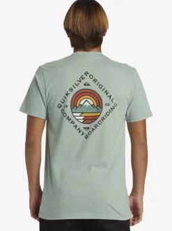 Quiksilver Scenic View T-Shirt Iceberg Green Flash Sale