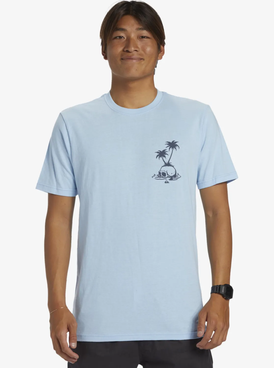 Quiksilver Skull Island T-Shirt Clear Sky Best Sale