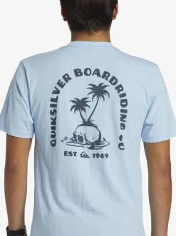Quiksilver Skull Island T-Shirt Clear Sky Best Sale