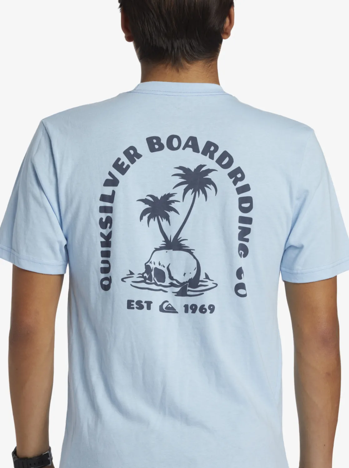 Quiksilver Skull Island T-Shirt Clear Sky Best Sale
